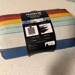 Hurley Multicolor Striped Outdoor Mat